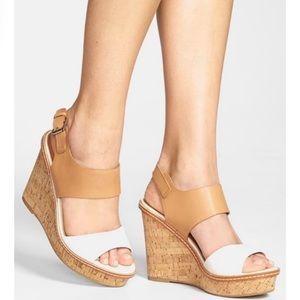 Dolce Vita Two-Tone Jonee Platform Wedges Size 8
